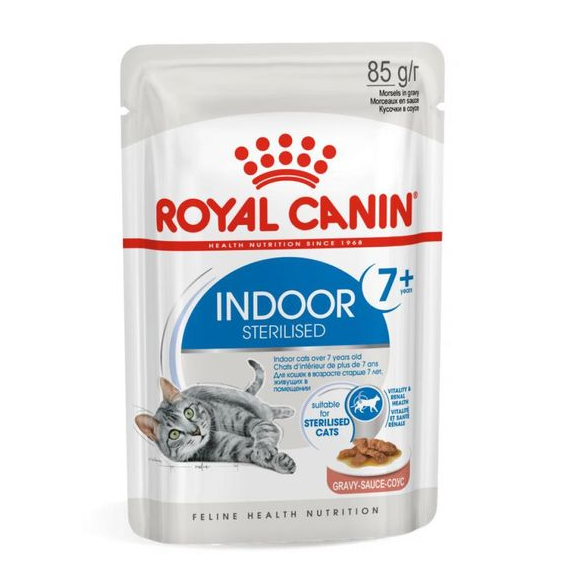 Royal canin индор стерилайзд 7+ соус в интернет-зоомагазине Pets Room