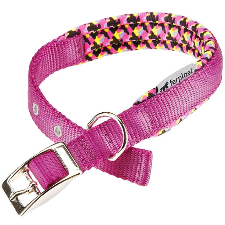 Ошейник daytona fantasy c20/43 с мягкой подкладкой, розовый фото Ошейник daytona fantasy c20/43 с мягкой подкладкой, розовый в интернет-зоомагазине Pets Room