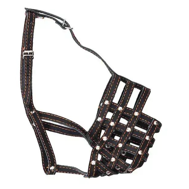 Намордник кож №6 (ротвейлер сука) rich breed фото Намордник кож №6 (ротвейлер сука) rich breed в интернет-зоомагазине Pets Room