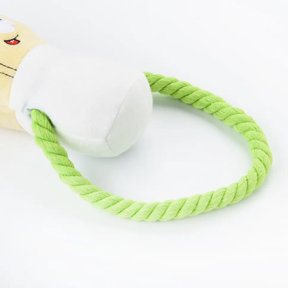 Mr.kranch игрушка для собак "шаурма" плюшевая с канатиком и пищалкой, 21 см в интернет-зоомагазине Pets Room