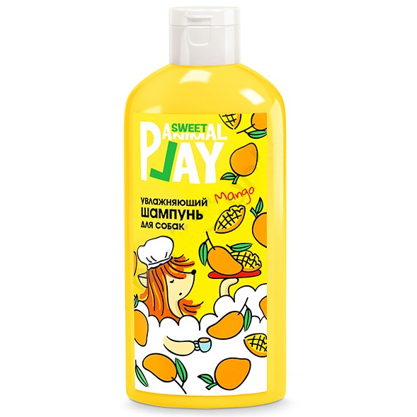 Animal play sweet увлажняющий 300 мл шампунь для собак и кошек спелый манго в интернет-зоомагазине Pets Room