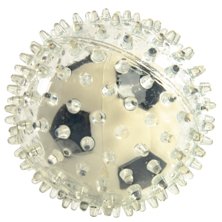 Elitedog игрушка для собак резиновая "мяч футбольный 2в1", бело-чёрная, 9см в интернет-зоомагазине Pets Room