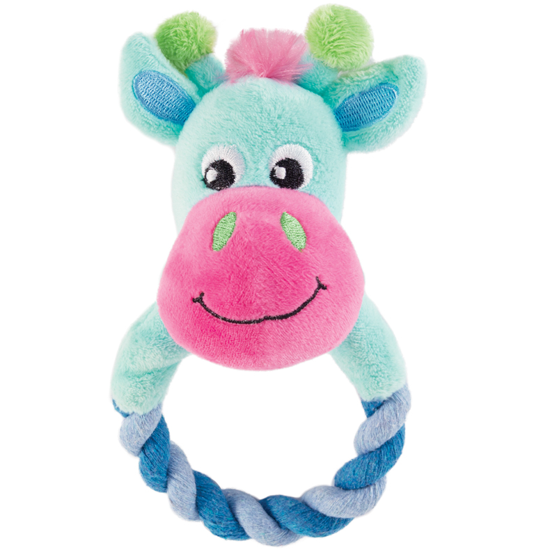 Игрушка для щенков мягкая "жираф с кольцом", d90/170мм, серия puppy, triol в интернет-зоомагазине Pets Room