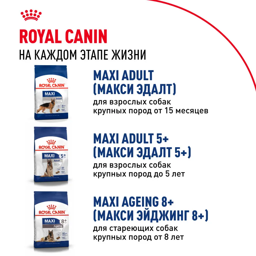 Royal canin maxi puppy сухой корм для щенков крупных пород до 15 месяцев - 3 кг в интернет-зоомагазине Pets Room