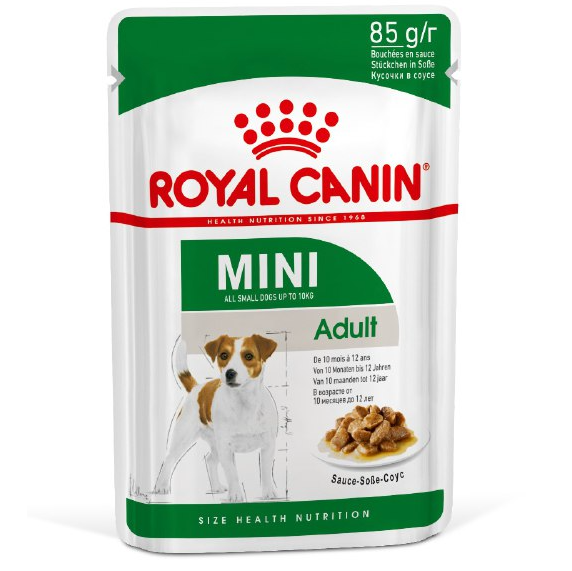Royal canin мини эдалт соус, 85гр в интернет-зоомагазине Pets Room