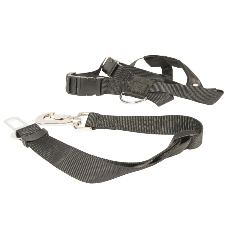 Duvo+ шлейка для собак автомобильная, черная, l в интернет-зоомагазине Pets Room