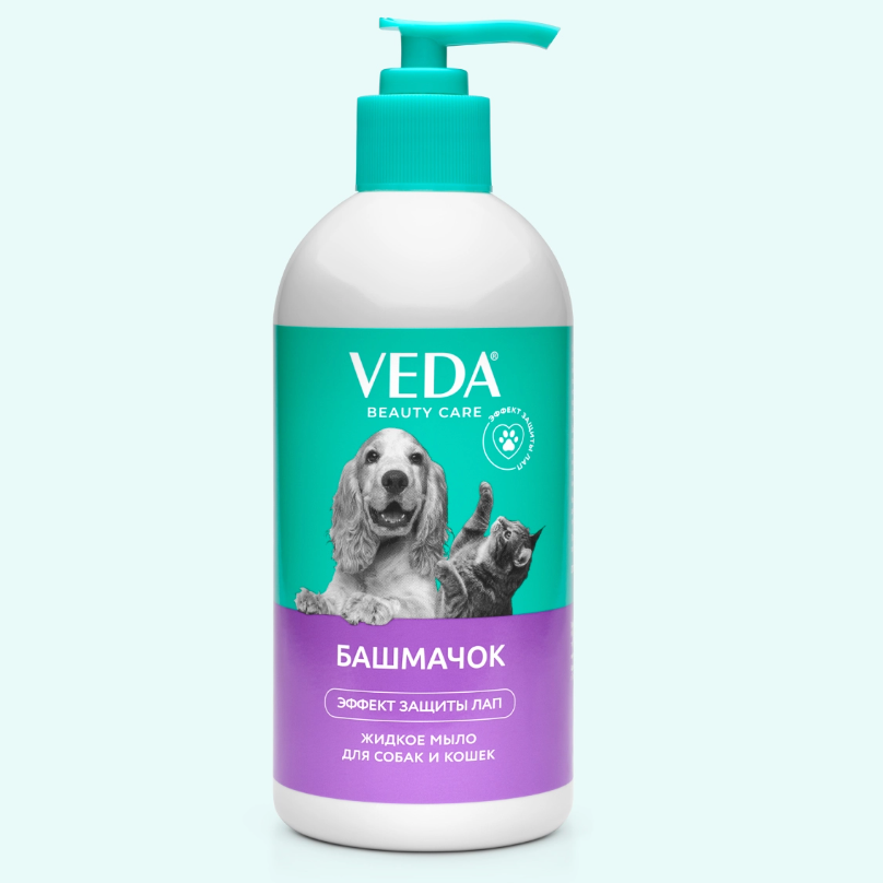 Veda башмачок 500 мл жидкое мыло для лап в интернет-зоомагазине Pets Room
