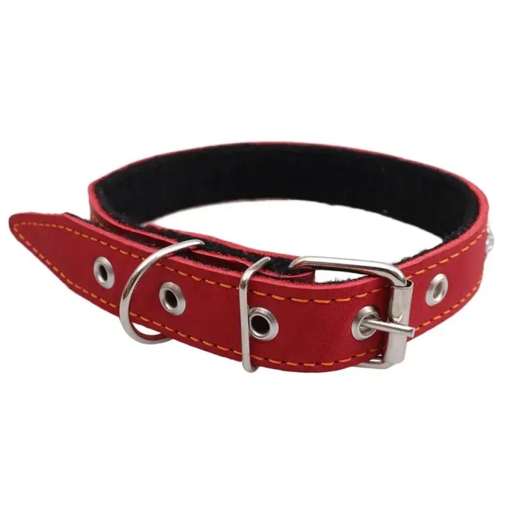 Ошейник кож. №25 в 2 кожи укр (50 см) rich breed в интернет-зоомагазине Pets Room