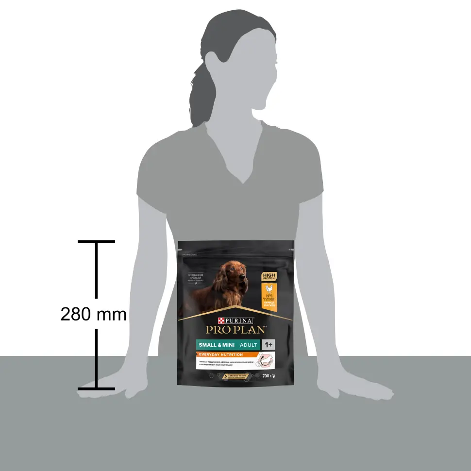 Purina pro plan small & mini сухой корм для взрослых собак миниатюрных и мелких пород с курицей и рисом - 700 г в интернет-зоомагазине Pets Room