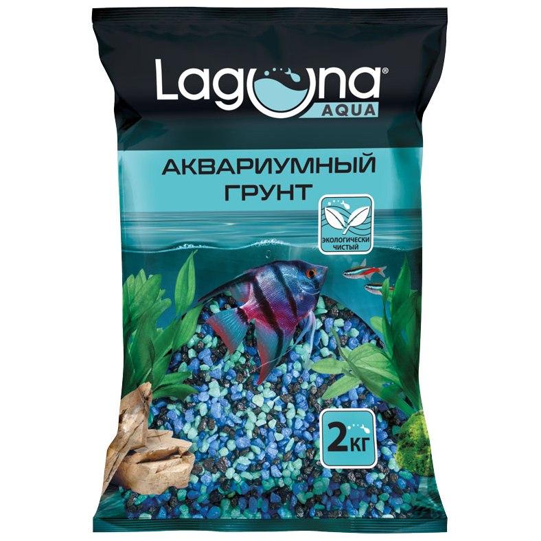 Грунт "малахитовая шкатулка", 5-10мм, 2кг, laguna в интернет-зоомагазине Pets Room
