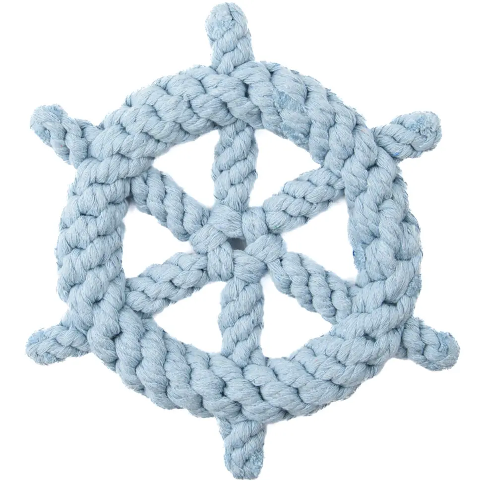 Mr.kranch игрушка для собак штурвал из каната, 20 см, фиолетовая в интернет-зоомагазине Pets Room