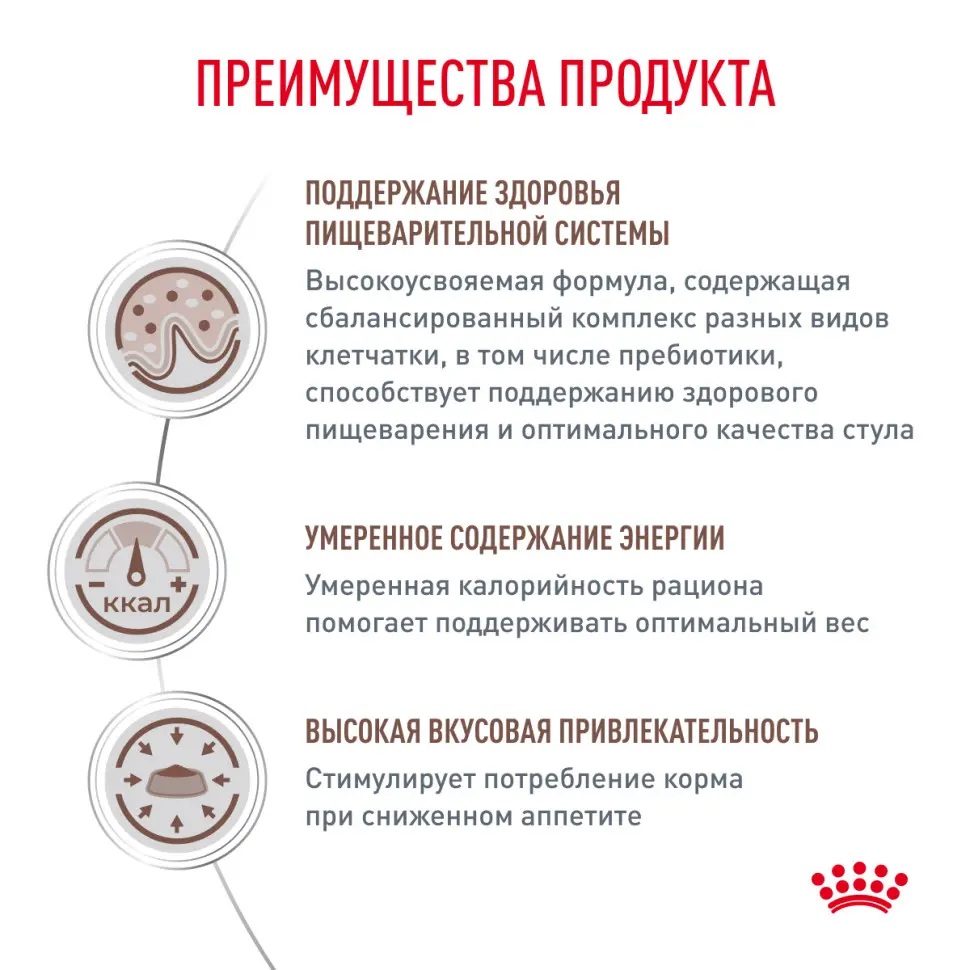 Royal canin gastro intestinal moderate calorie низкокалорийный сухой корм для кошек с нарушениями в работе пищеварительной системы - 400 г в интернет-зоомагазине Pets Room