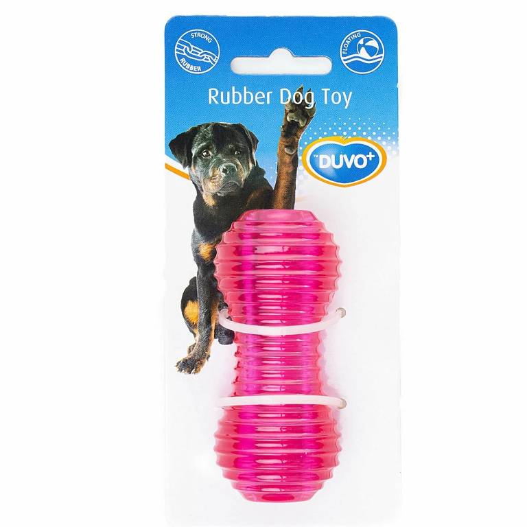 Duvo+ игрушка для собак резиновая "sbs dumbbell", красная, 9см!! в интернет-зоомагазине Pets Room