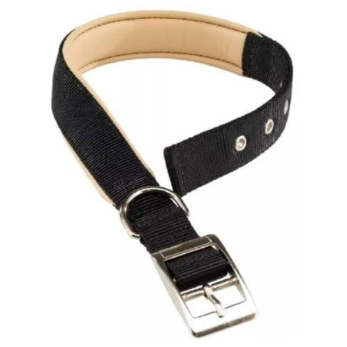 Ошейник daytona c25/53 с мягкой подкладкой, чёрный фото Ошейник daytona c25/53 с мягкой подкладкой, чёрный в интернет-зоомагазине Pets Room