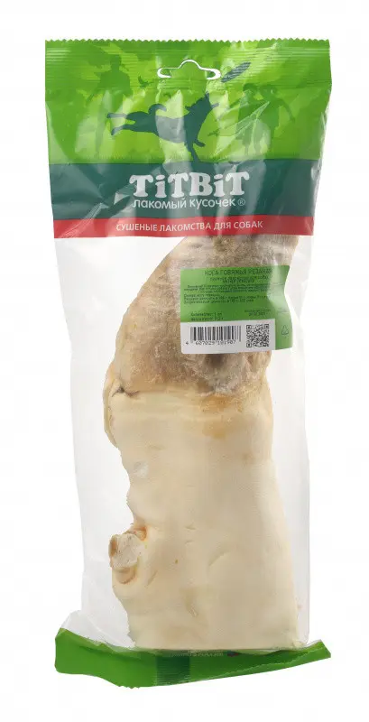 Titbit лакомство для собак нога говяжья резаная - 306 гр в интернет-зоомагазине Pets Room