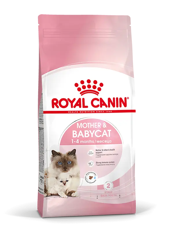 Royal canin mother & babycat сухой корм с птицей для котят в возрасте от 1 до 4 месяцев, для кошек в период беременности и лактации - 2 кг фото Royal canin mother & babycat сухой корм с птицей для котят в возрасте от 1 до 4 месяцев, для кошек в период беременности и лактации - 2 кг в интернет-зоомагазине Pets Room