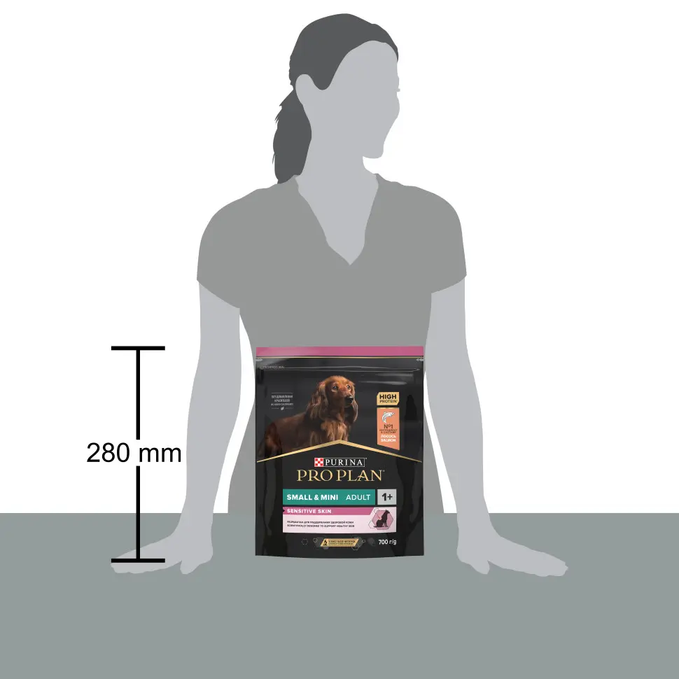 Pro plan adult small&mini sensitive skin сухой корм для собак мелких пород с чувствительной кожей с лососем и рисом - 700 г в интернет-зоомагазине Pets Room