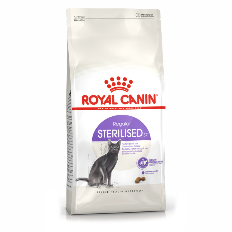 Royal canin sterilised 37 4 кг сухой корм для стерилизованных кошек с 1 до 7 лет 1х4 в интернет-зоомагазине Pets Room