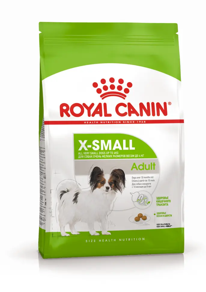 Royal canin x-small adult сухой корм для взрослых собак очень мелких размеров от 10 месяцев - 500 гр в интернет-зоомагазине Pets Room