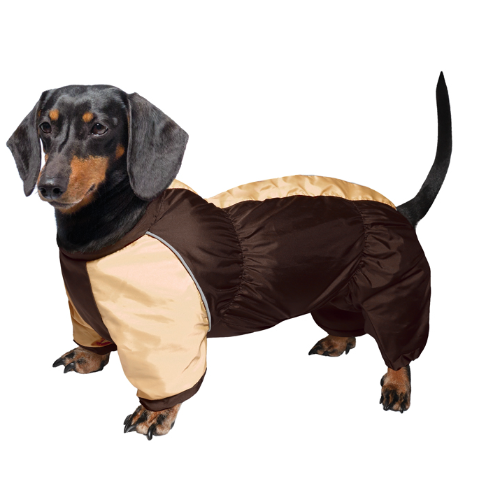 Комбинезон демисезонный "такса" s, коричнево-бежевый, 36*54см, gamma в интернет-зоомагазине Pets Room
