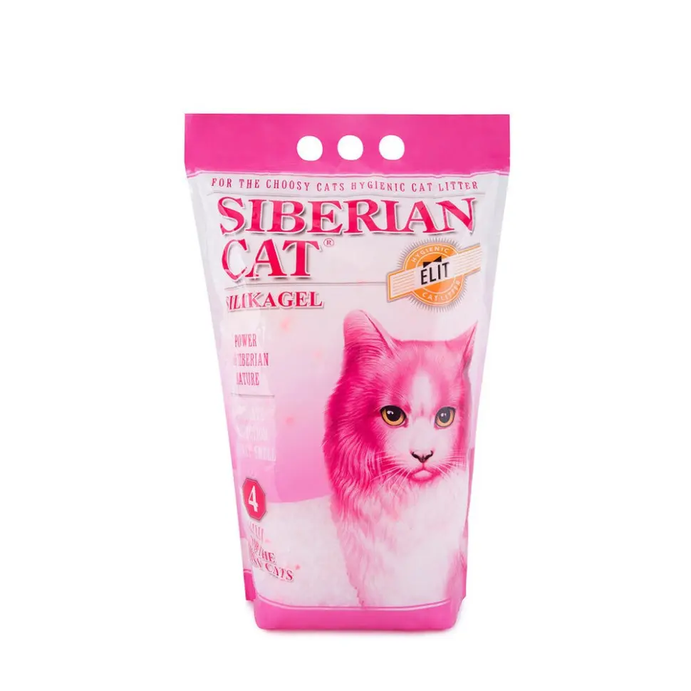Сибирская кошка "элитный" впитывающий силикагелевый наполнитель для привередливых кошек - 4 л (1,85 кг) в интернет-зоомагазине Pets Room