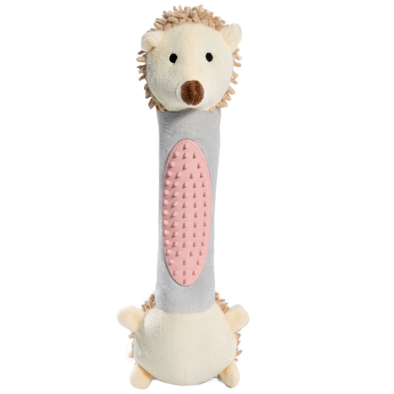 Игрушка для собак мягкая "ежик с тренажером для зубов", 260мм, triol в интернет-зоомагазине Pets Room