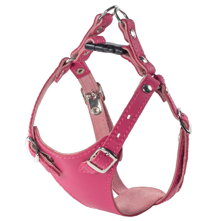 Шлейка кожаная "белла" обх. шеи 200-280мм, обх.гр. 280-360мм в интернет-зоомагазине Pets Room