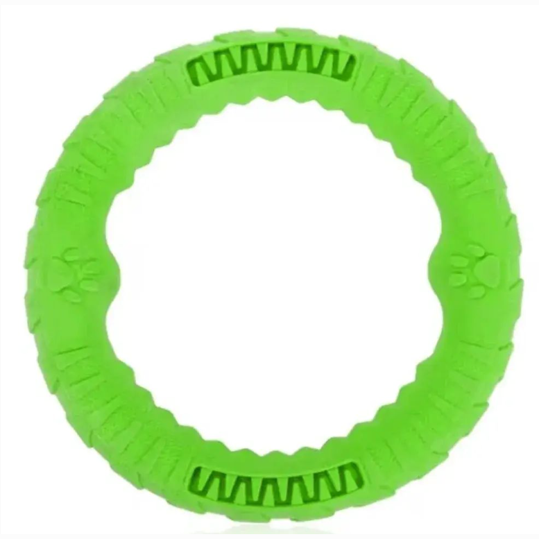 Игрушка для собак кольцо m 17х3 rich breed ис-48 зеленый в интернет-зоомагазине Pets Room