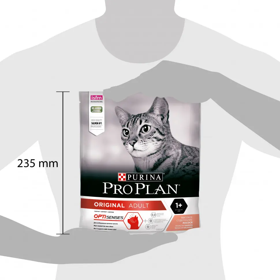 Purina pro plan adult сухой корм для взрослых кошек с лососем - 400 г в интернет-зоомагазине Pets Room