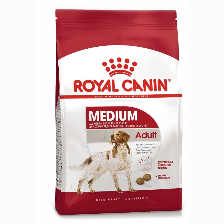 Royal canin medium adult 15 кг в интернет-зоомагазине Pets Room