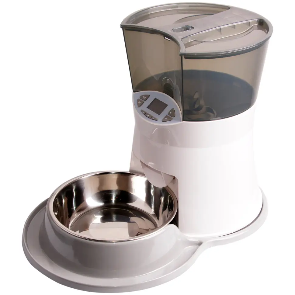 Superdesign автокормушка, 2500 мл, бело-серый в интернет-зоомагазине Pets Room