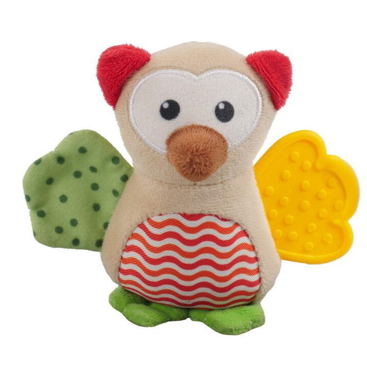 Zoozoozoo игрушка для собак мягкая "сова вайзи", 13см в интернет-зоомагазине Pets Room