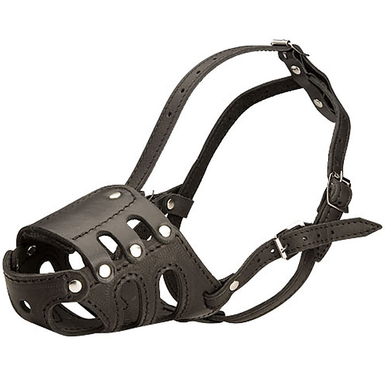 Намордник кож №11 (спаниель) rich breed фото Намордник кож №11 (спаниель) rich breed в интернет-зоомагазине Pets Room