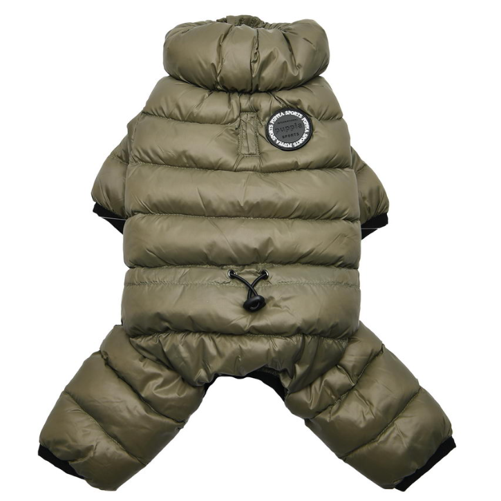 Puppia комбинезон для собак утеплённый "ultra light jumpesuit b", хаки, xl в интернет-зоомагазине Pets Room