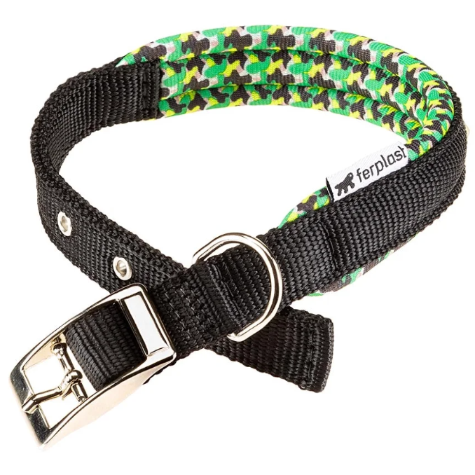 Ошейник daytona fantasy c20/43 с мягкой подкладкой, чёрный фото Ошейник daytona fantasy c20/43 с мягкой подкладкой, чёрный в интернет-зоомагазине Pets Room