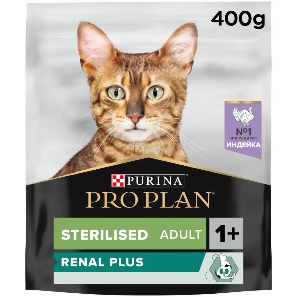 Pro plan cat adult sterilised сухой корм для стерилизованных кошек с индейкой - 400 г в интернет-зоомагазине Pets Room