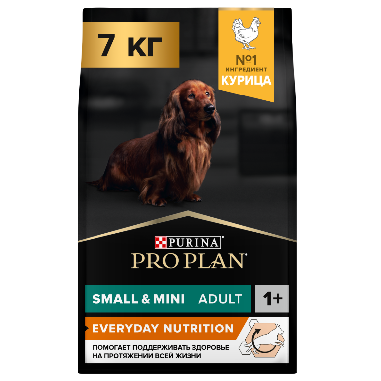 Pro plan 3 кг + (3*85гр) сухой корм для взрослых собак мелких и карликовых пород, с высоким содержанием курицы в интернет-зоомагазине Pets Room
