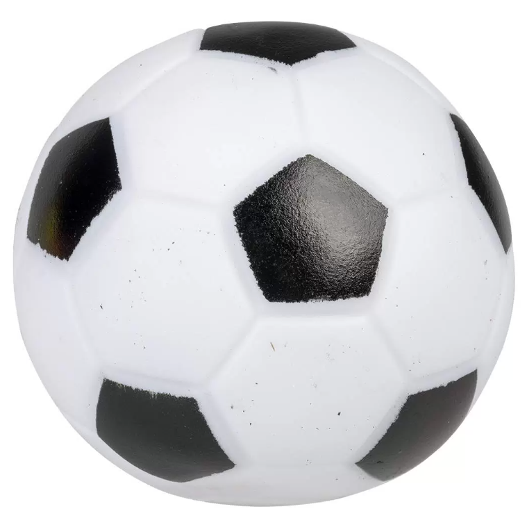 Duvo+ игрушка для собак виниловая "футбольный мяч", чёрно-белая, 7.3см в интернет-зоомагазине Pets Room