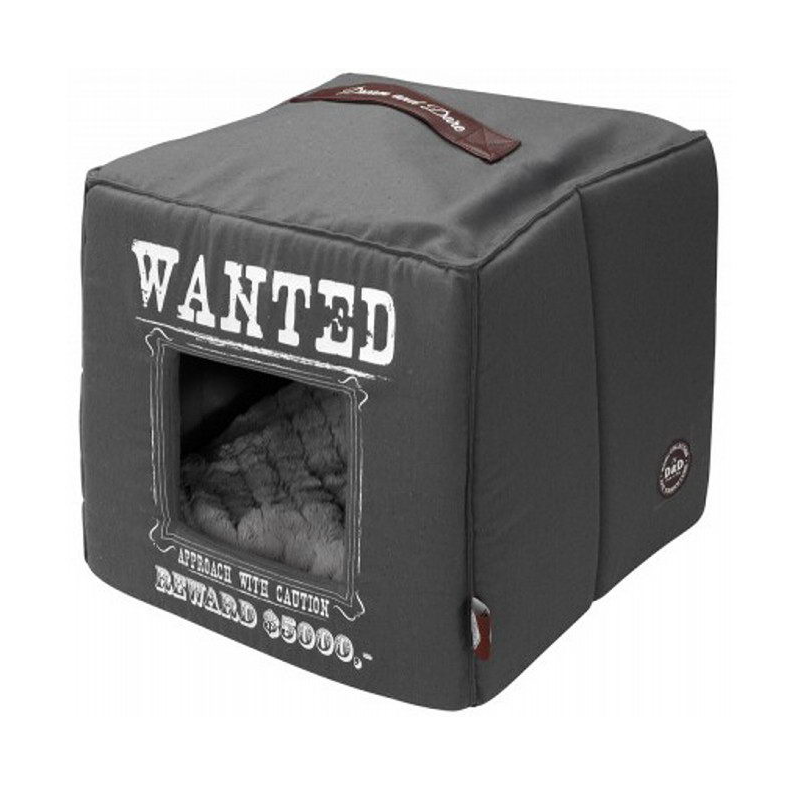 Ebi лежак - домик для животных мягкий "wanted", серый, 40х40х40см! в интернет-зоомагазине Pets Room