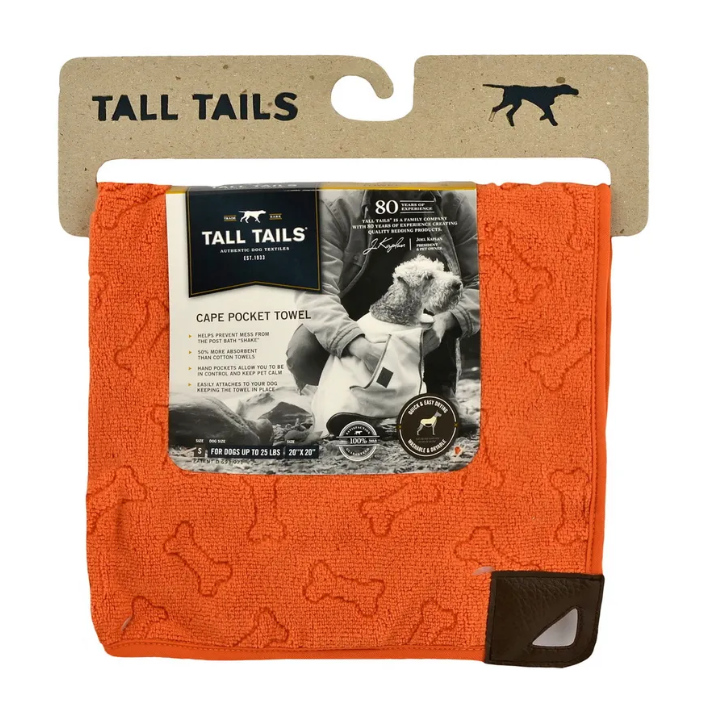 Rosewood полотенце для животных микрофибра "tall tails", оранжевое, 51х51см в интернет-зоомагазине Pets Room