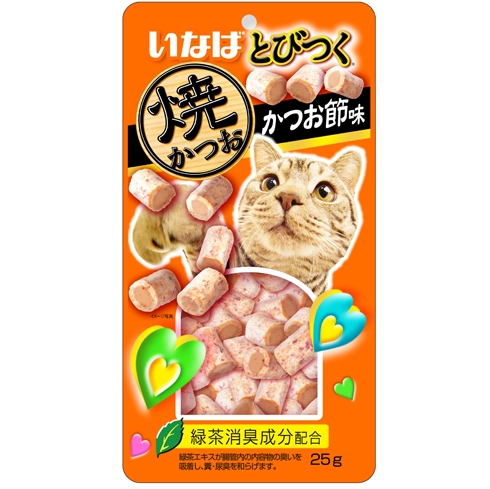 Qsc-215 inaba tobitsuku yaki katsuo запеченное лакомство для кошек со вкусом кацуобуси 25г в интернет-зоомагазине Pets Room