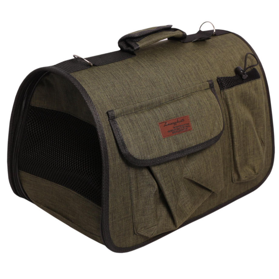 Сумка переноска для животных lion lm6429 с карманами (размер 2 (40x27x26 см)) в интернет-зоомагазине Pets Room