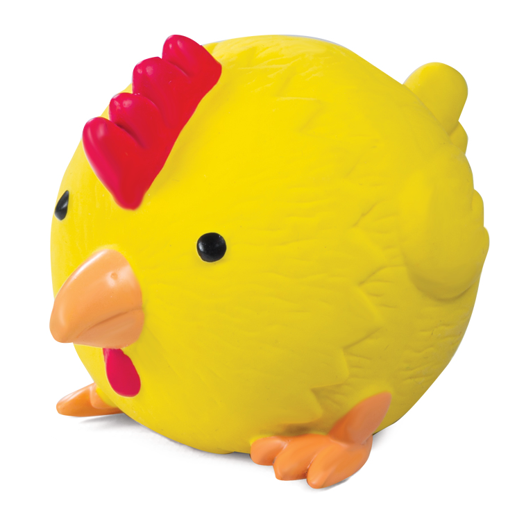 Игрушка для собак из латекса "цыпленок-мяч", 100мм, triol в интернет-зоомагазине Pets Room